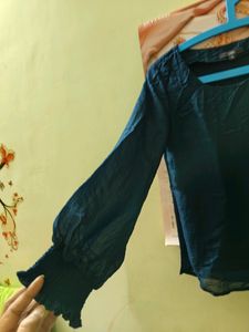Navy Blue Full Sleeve Top