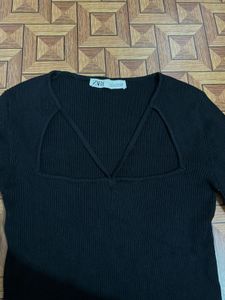 Black Long Sleeve Top