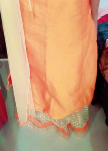 Orange Color Sharara Dress