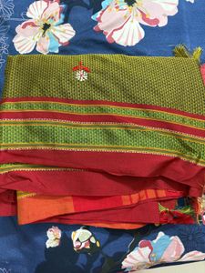 Elegant Ethnic Saree (खन साड़ी)(with Ready Blouse)