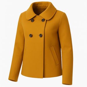 Chic Mustard Peacoat