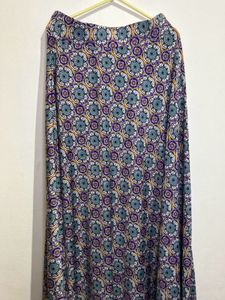 Boho Floral Print Maxi Skirt