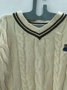 Cable Knit V-Neck Sweater