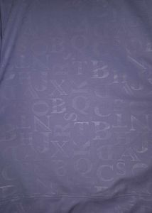 Lavender Oversized T-Shirt with Letter Pattern
