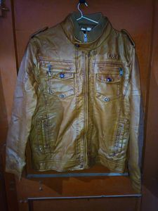 D&amp;G Brown Heavy Leather Jacket 🧥