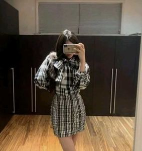 Zara Checked Top