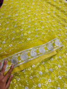 Y2k bollywood style premium lime green saree