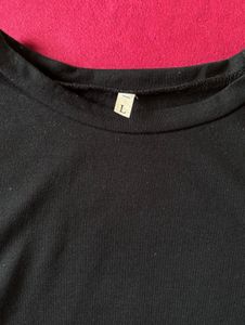 Designer Waist Black Crop Top