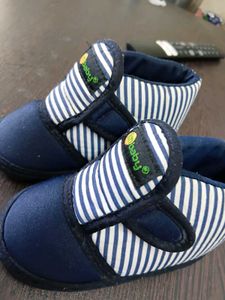 imBaby Blue Striped Shoes