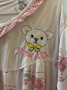 Cute Bear Print Nightsuit