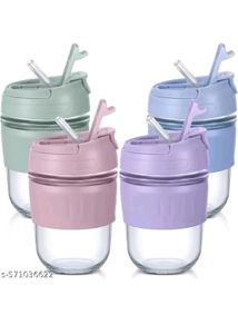 Pink Straw Tumbler