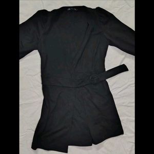 ZARA, Black Wrap Dress