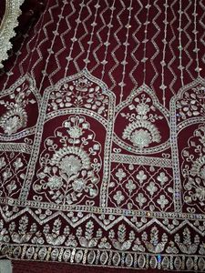 Maroon Embroidered Kurta Set