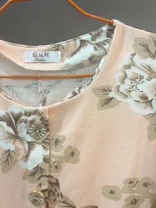 Light Pink Peach Colour Dress