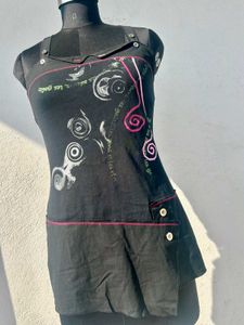 Unique Printed Mini Dress