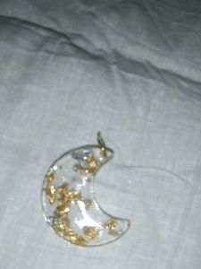 Resin Moon Pendant