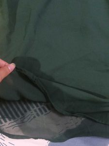Green Ruffled Top