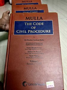 ⚖️ Mulla’s Code of Civil Procedure ( 3 Volms  Set)