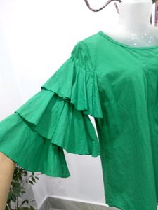 Ruffle Sleeves Top