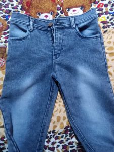 These Is A Jeans In Navy Blue Colour For Boys.