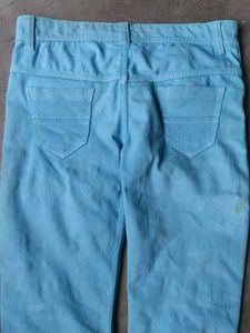 Distressed Light Blue Jeans