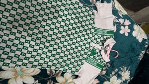 Green Checkerboard Mini Dress