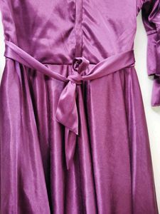 4-6 Years Elegant Purple Girl&#39;s Party Dress