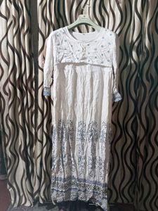 Long Cotton Gown One-piece