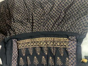Black Printed Kurta