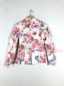 PARK AVENUE White Floral Printed Blazer (Women’s)