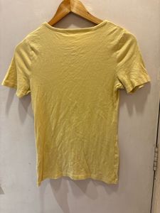 Yellow V-Neck T-Shirt