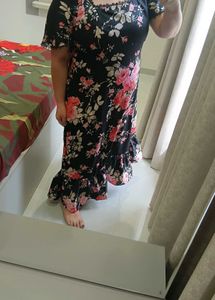 Floral Print Midi Dress fresh
