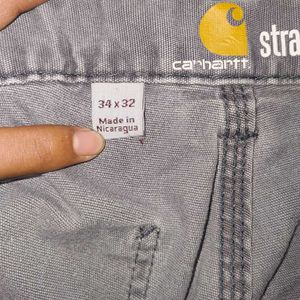 Vintage 1990s Carhartt Grey Jeans | Rare Workwear
