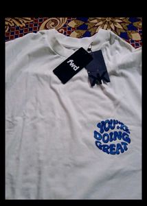 Uplifting &#39;You&#39;re Doing Great&#39; White Graphic Tee