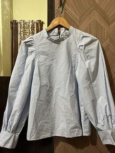 Stylish Blue Striped Blouse