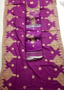 Wedding /Party WearHeavy Embroidery Dress Material