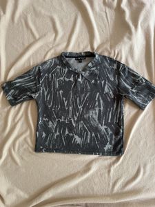 Abstract Print Boxy Tee