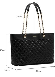 Miraggio Black Tote Bag