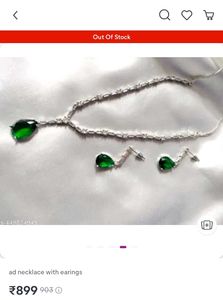 Designer Necklace With Earring