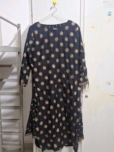 Elegant Black Kurta Palazzo Set