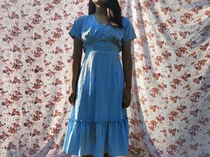 Light Blue Midi Dress