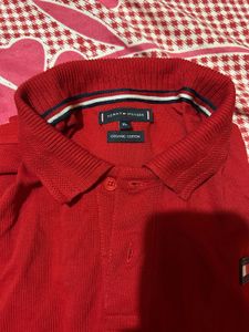 Tommy Hilfiger Red Polo Shirt