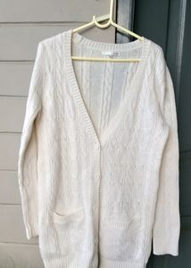 Soft Off White Korean Cardigan