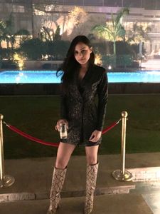 Embellished Blazer Dress