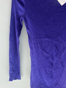 Purple Turtleneck Top