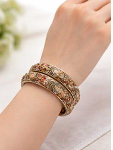 Elegant Silver-Tone Bangles (Set of 2)