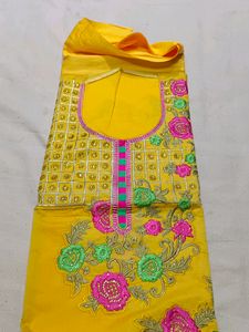 Bright Yellow Colour For Haldi Ceremony