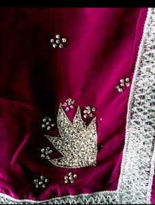 Elegant Zardosi Work Saree