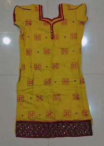 Yellow Embroidered Kurta