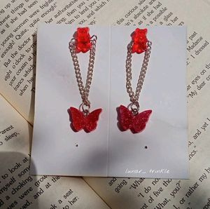 Red 🍒 Resin Earrings